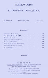 Blackwood's Edinburgh Magazine, Vol. 75, No. 460, February, 1854 book cover