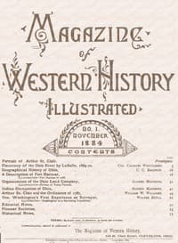 Magazine of western history, illustrated, Vol. I, No. 1, November 1884