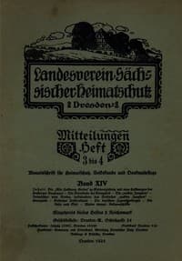 Landesverein Sächsischer Heimatschutz — Mitteilungen Band XIV, Heft 3-4