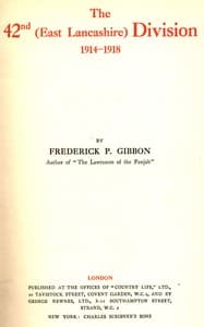 The 42nd (East Lancashire) Division 1914-1918