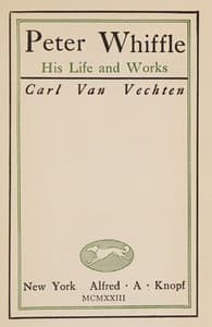Peter Whiffle book cover