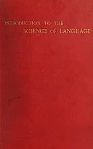 Introduction to the science of language, Volume 1 (of 2) book cover
