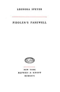 Fiddler's farewell