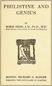 Philistine and genius book cover
