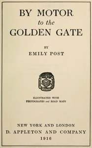By motor to the Golden Gate book cover