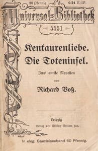 Kentaurenliebe. Die Toteninsel