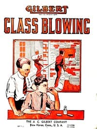 Experimental glass blowing for boys