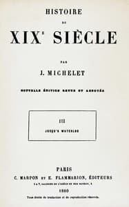 Histoire du XIXe siècle (volume 3/3) book cover