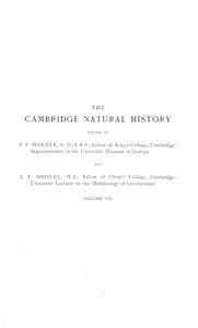 The Cambridge natural history, Vol. 08 (of 10)