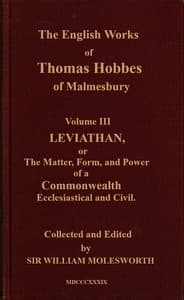 The English works of Thomas Hobbes of Malmesbury, Volume 03 (of 11)