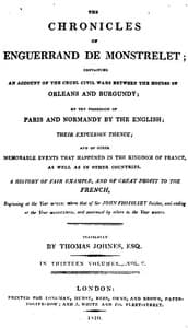 The chronicles of Enguerrand de Monstrelet, Vol. 05 [of 13]