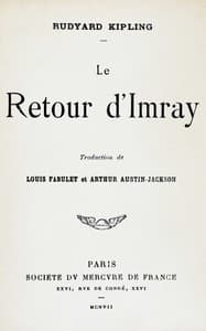 Le retour d'Imray book cover