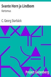 Svante Horn ja Lindbom book cover