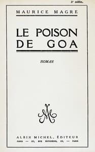 Le poison de Goa: roman