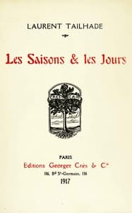 Les saisons & les jours