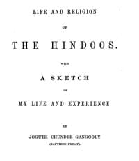 Life and religion of the Hindoos.