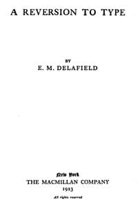 A reversion to type