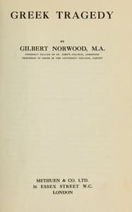 Greek tragedy book cover