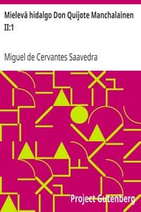 Mielevä hidalgo Don Quijote Manchalainen II:1 book cover