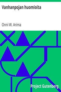 Vanhanpojan huomioita book cover