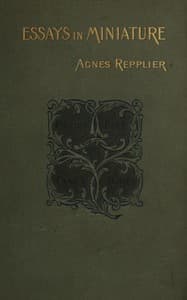 Essays in miniature book cover