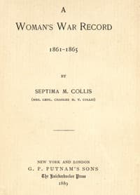 A woman's war record, 1861-1865 book cover