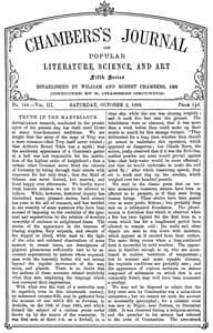 Chambers's journal of popular literature, science, and art, fifth series, no. 144, vol. III, October 2, 1886