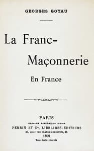 La Franc-Maçonnerie en France