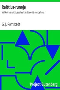 Raittius-runoja book cover