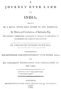 A journey over land to India