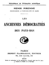 Les anciennes démocraties des Pays-Bas
