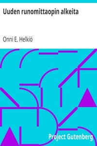 Uuden runomittaopin alkeita book cover