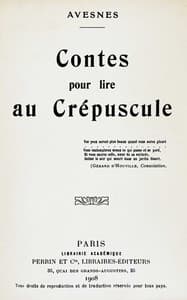 Contes pour lire au crépuscule