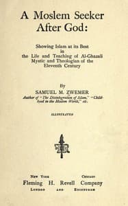 A Moslem seeker after God