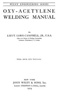 Oxy-acetylene welding manual