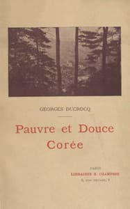 Pauvre et douce Corée book cover