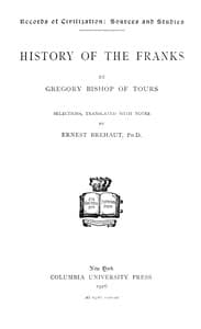 History of the Franks book cover