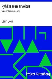 Pyhäsaaren arvoitus book cover