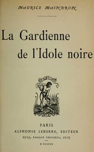 La gardienne de l'idole noire