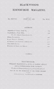 Blackwood's Edinburgh Magazine, Vol. 93, No. 568, February, 1863