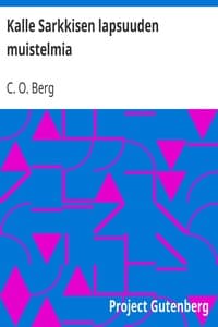 Kalle Sarkkisen lapsuuden muistelmia book cover