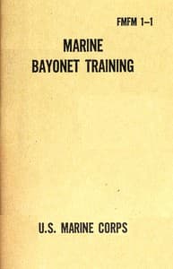 Marine bayonet training
