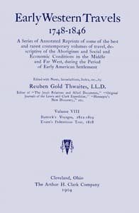 Buttrick's voyages, 1812-1819; Evans's Pedestrious tour, 1818 book cover