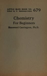 Chemistry for beginners book cover