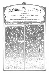 Chambers's Journal of Popular Literature, Science, and Art, fifth series, no. 146, vol. III, October 16, 1886