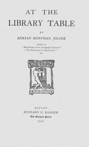 At the library table book cover