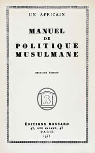 Manuel de politique musulmane