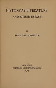 History as literature, and other essays book cover