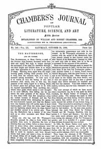 Chambers's Journal of Popular Literature, Science, and Art, Fifth Series, No. 148, Vol. III, October 30, 1886 book cover