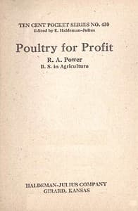 Poultry for profit